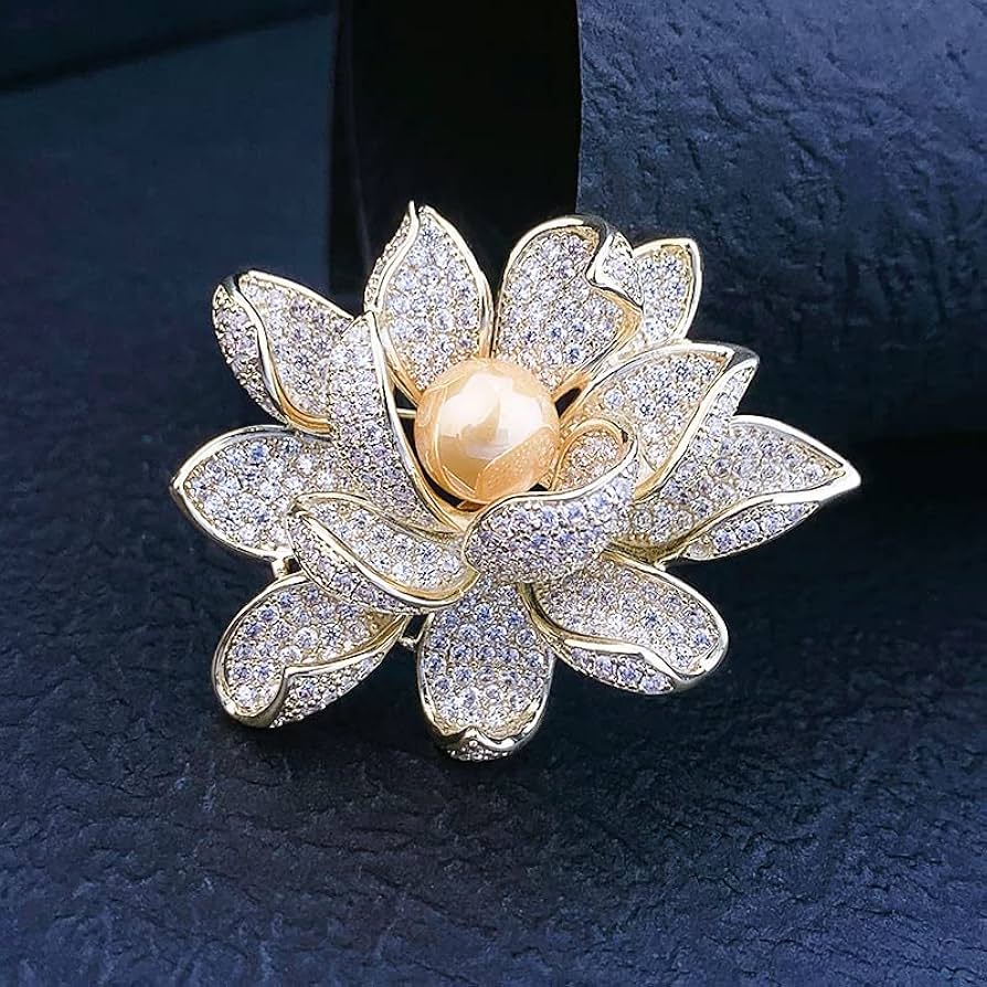 Amazon.com: UHRLGHS Women's Flower Brooch Female Suit Jacket